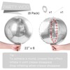 PartyWoo Foil Balloons Silver Giant 4D 22 Inch 6 pcs - 4 of 4