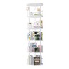 JANSNO 5-Tier 360° Revolving Bookshelf, Vertical Storage Organizer for Bedroom & Living Room - 2 of 4