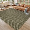 Washable Geometric Modern Area Rugs for Bedroom Living Room, Low Pile Non Slip Floor Carpet for Home Office - 2 of 4