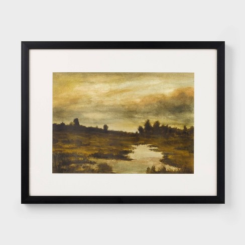 Studio McGee Landscape Study framed art print, newest Threshold