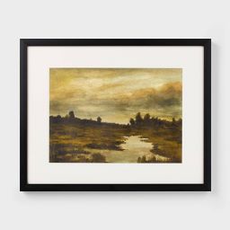 20"x16" Marshland at Dusk Framed Wall Art - Threshold™ designed with Studio McGee