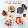 Crownful Mini Waffle Maker Machine, 4 Inch Chaffle Maker with Compact Design（Black） - 3 of 4