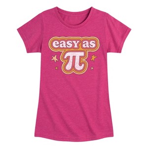 Girls' - Instant Message - Easy As Pi Fitted Short Sleeve Graphic T-Shirt - 1 of 4