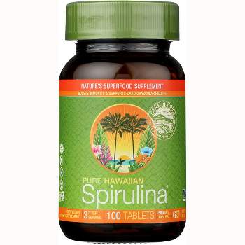 Nutrex Hawaii Greens And Superfood Supplements Pure Hawaiian Spirulina Tablet 100ct
