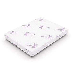 Resenkos Twin Size Memory Foam Mattress in a Box, 3" Lavender-infused AeroFusion Memory Foam, 7" Flex Support Base Foam, Soft Touch,  10�� - 1 of 4