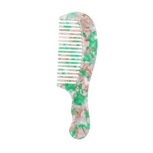 Unique Bargains Durable Marble Texture Large Tooth Comb 1 Pc - 1 of 4