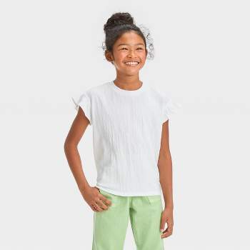 Girls White Turtleneck Shirt : Target