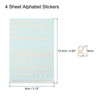 Unique Bargains 3D Small Self-Adhesive A to Z Letter Resin Sticker 4 Sheets - 2 of 4
