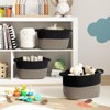 SUGIFT Storage Cubes Cotton Rope Woven Baskets for Organizing, 3-Pack | Cube Storage Bin | Storage Baskets for Shelves Organizer - 2 of 4