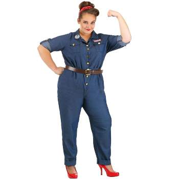 HalloweenCostumes.com Women's Plus Size Retro Mechanic Costume