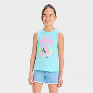 Girls' Bluey Tank Top - Blue - 1 of 4