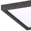 Minka Lavery Modern Ceiling Light Flush Mount Fixture 11" Coal Steel Acrylic Diffuser Decor for Bedroom Kitchen Living Room House - 2 of 2