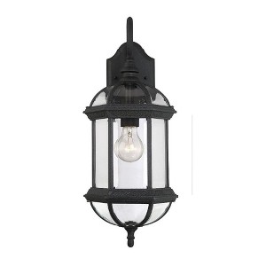 Savoy House Kensington 1 - Light Wall Light in  Textured Black - 1 of 4