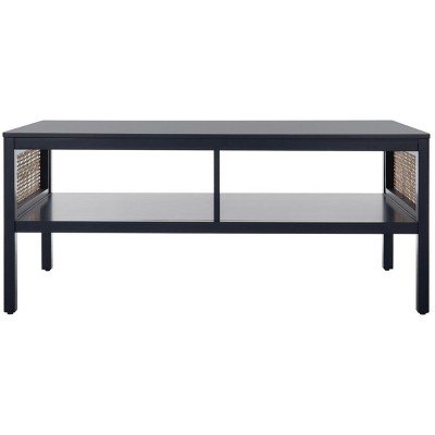Miya Coffee Table - Navy/Natural - Safavieh