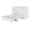 Full Size Murphy Bed with Large Drawer, USB Ports and Outlets - 4 of 4