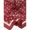 Elerevyo Women Polka Dots Large Vintage Satin Square Neckerchief Head Wrap Bandanas 35.4" X 35.4" - 4 of 4