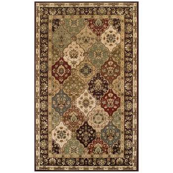 Traditional Ornamental Floral Formal Indoor Area Rug or Runner by Blue Nile Mills