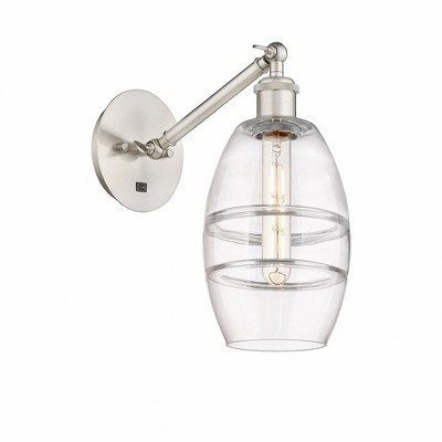 Vaz - 1 Light Arm Adjusts Up and Down Wall Sconce In Industrial Style-8.13 Inches Tall and 5.88 Inches Wide