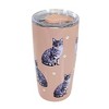E & S Imports 7.0 Inch Tabby, Silver Serengeti Tumbler Tumblers - 2 of 3