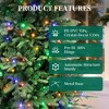 6ft Pre-Lit Artificial Fir Christmas Tree, 1,350 PE/PVC Branch Tips, 300 Lights with Remote Control & 11 Modes, Green - 3 of 4