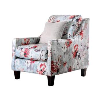 Vieta Upholstered Chair Ivory - Furniture Of America