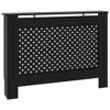 vidaXL Radiator Cover Black 44.1"x7.5"x32.1" MDF - 2 of 4