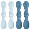 12pc Glass Baby Food Storage Jars, 4 Silicone Baby Spoons & 2 Silicone Bibs, Baby Mealtime Essentials – BPA-Free, Leakproof, and Dishwasher Safe - 4 of 4