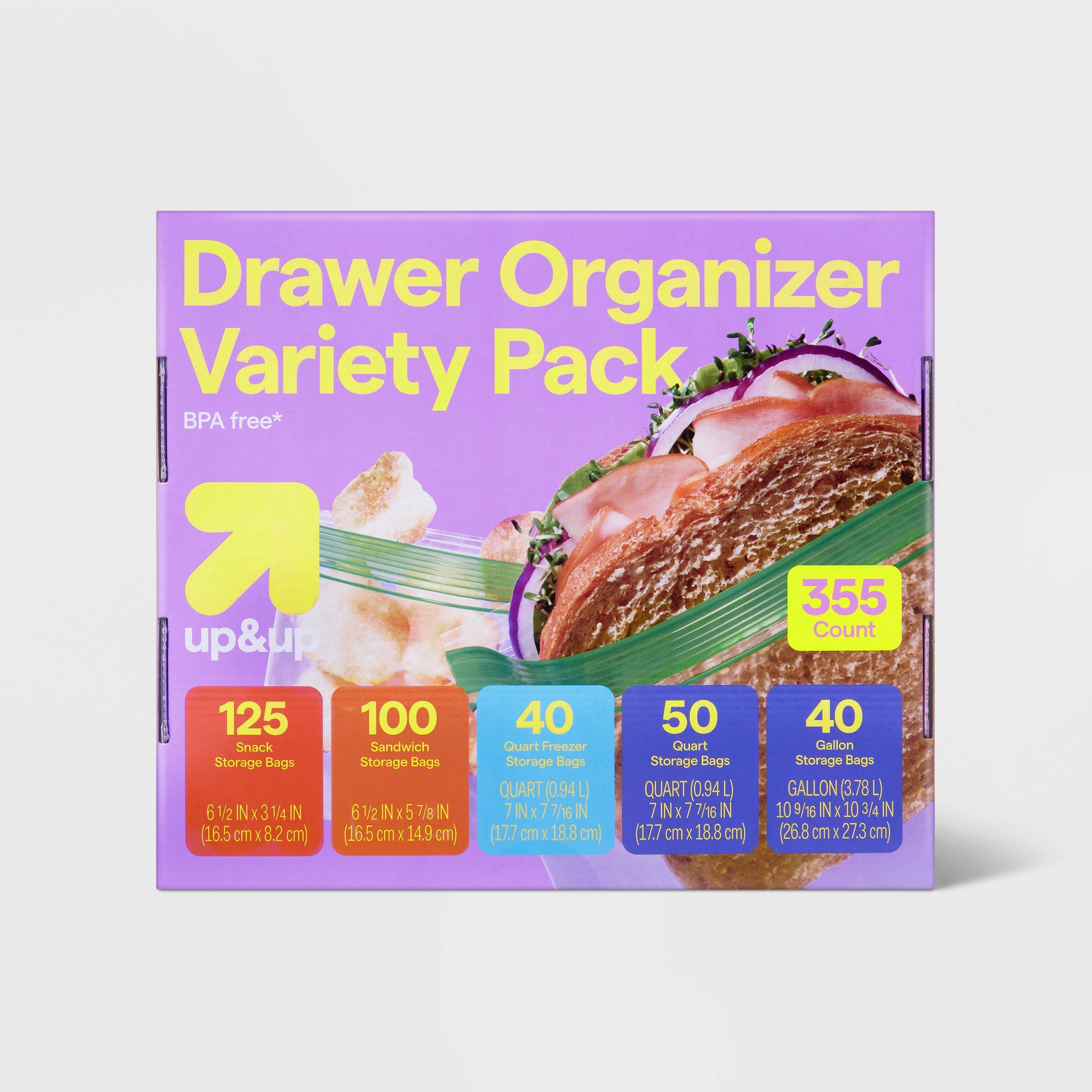 up&up™ Food Storage Bags Variety Pack