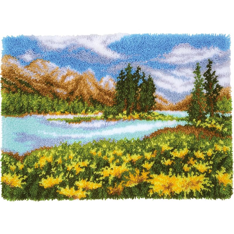 Vervaco Latch Hook Rug Kit 28"X20.4"-Mountain Landscape, 3 of 5