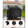 VEVOR Grill Cover, 52 inch BBQ Covers for Outdoor Grills,Fade Resistant, Weather Resistant Heavy Duty 600D Polyester,with Hook-and-Loop Straps, Black - 4 of 4