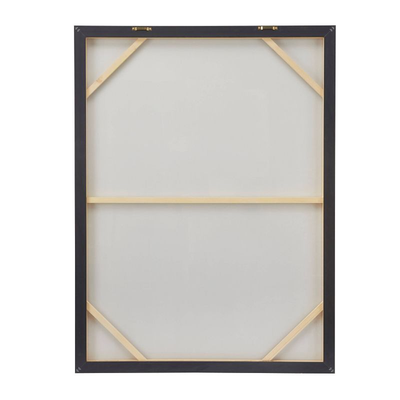 Modern Canvas Abstract Framed Wall Art with Gold Frame Gold - CosmoLiving by Cosmopolitan, 3 of 7