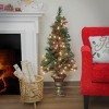 4' Prelit LED Crestwood Spruce Entrance Artificial Christmas Tree Warm White Lights - National Tree Company - 2 of 3