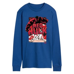 Men's - Marvel - Angry Red Hulk Long Sleeve Graphic T-Shirt - 1 of 3