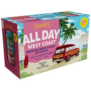 Founders All Day Rotating Beer- 15pk/12 fl oz Cans - 1 of 4