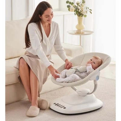 SweDrea Electric Baby Swing and Chair with Adjustable Recline and Rocking Speeds