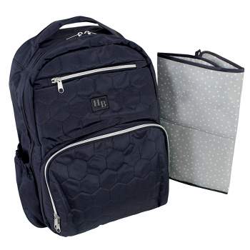 Hudson Baby Premium Diaper Bag Backpack and Changing Pad, Navy, One Size