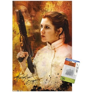 Trends International Star Wars: Saga - Princess Leia - Signature Unframed Wall Poster Prints - 1 of 4