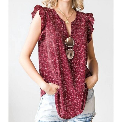 Women's Ditsy Leopard Top - PLUS - First Love