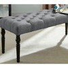 NicBex Upholstered Bench,Dining Bench with Solid Wood Frame,Modern Ottoman with Turned Legs for Living Room,Entryway,Kitchen - 2 of 4