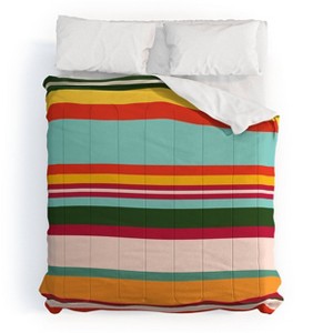 Deny Designs The Whiskey Ginger Vintage Stripe Pattern King Comforter and Sham Set (2-3pc Set) - 1 of 4