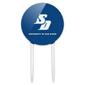 University of San Diego Primary Logo Acrylic Cake Topper Party Decoration for Wedding Anniversary Birthday Graduation - 1 of 4