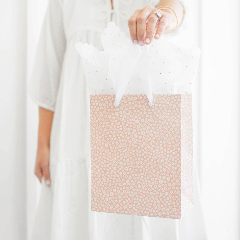 Small Rose Gift Bag Floral White/Rose - Sugar Paper&#8482; + Target, 2 of 5