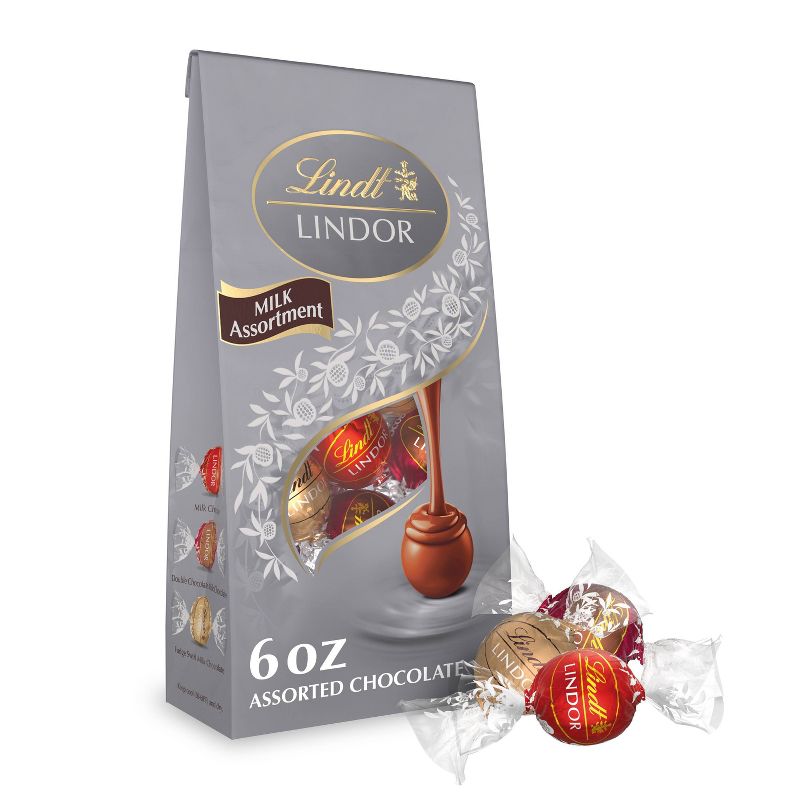 Lindt Lindor Assorted Milk Chocolate Candy Truffles - 6 oz., 1 of 9