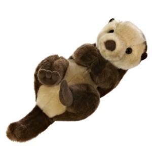 Aurora Medium Sea Otter Miyoni Realistic Stuffed Animal Brown 10" - 1 of 4