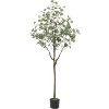 5FT Artificial Eucalyptus Tree for Home Decor, Realistic Trunk and Lifelike Leaves, Fake Tree in Pot for Home Decor Outdoor - 2 of 4