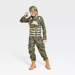 Kids' Army Halloween Costume Jumpsuit with Accessories - Hyde & EEK! Boutique™