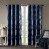 MAYEERTY Ogee Knitted Jacquard Total Blackout Curtain Panel(Only 1 Pc Panel) - 4 of 4
