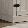 58" Particle Board TV Stand with 2 Open Shelves, 2 Barn Style Cabinets, and Cable Management for Living Room and Bedroom - 4 of 4