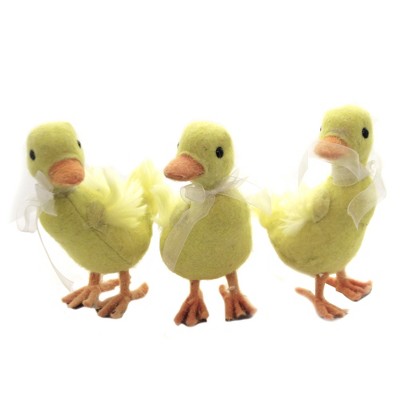 Easter 7.5" Quack Ducklings Set/3 Chick Spring Decor  -  Decorative Figurines