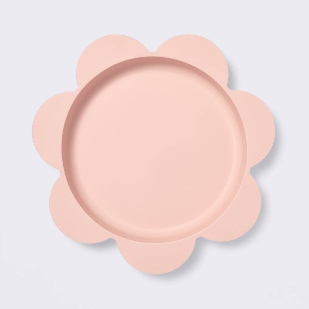 Photos - Plate Silicone  - Flower/Pink - Cloud Island™